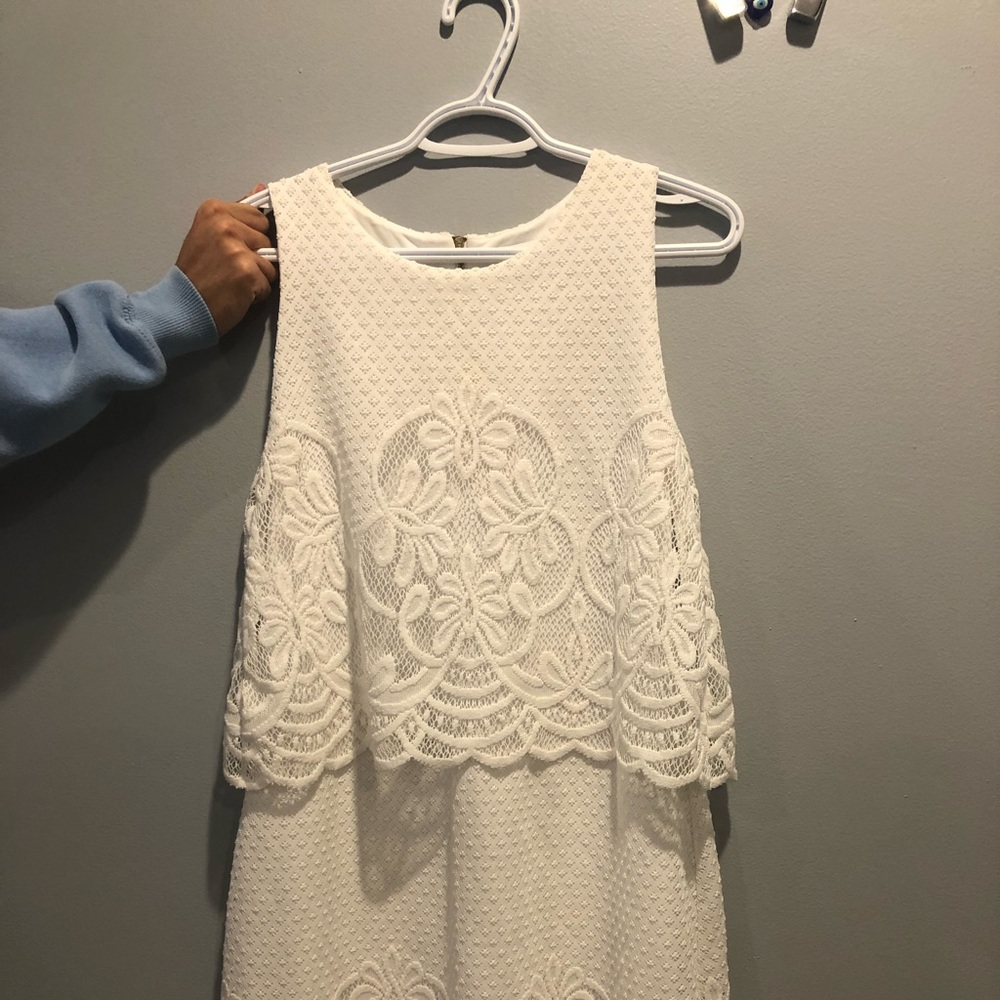 White lace dress